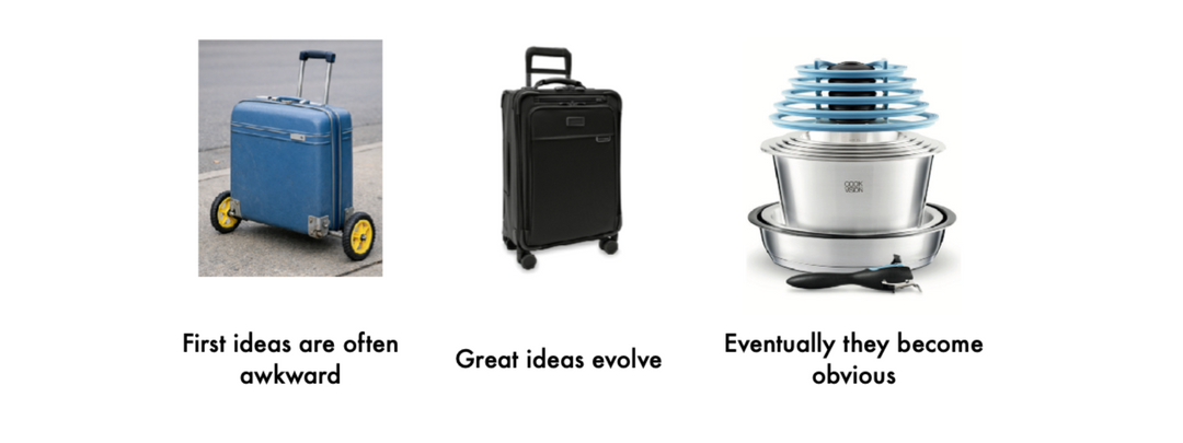 Neil Armstrong walked on the moon. But he still had to carry his suitcase.